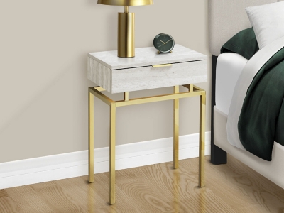 B600010300 Monarch Specialties Sadie Nightstand, Beige sku B600010300