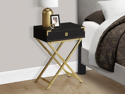 B600010317 Monarch Specialties Daisy Nightstand, Espresso sku B600010317