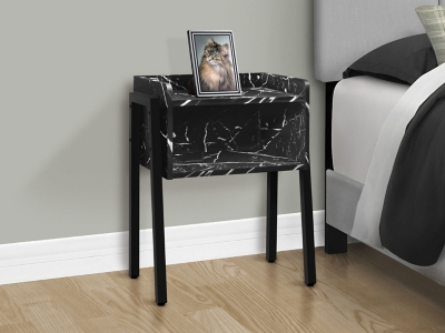 Monarch Specialties Sydney Nightstand, Black