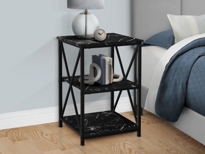 B600010325 Monarch Specialties Tessa Nightstand, Black sku B600010325