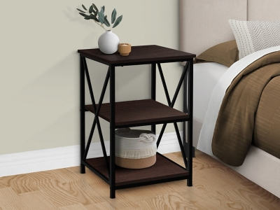 B600010328 Monarch Specialties Tessa Nightstand, Espresso sku B600010328