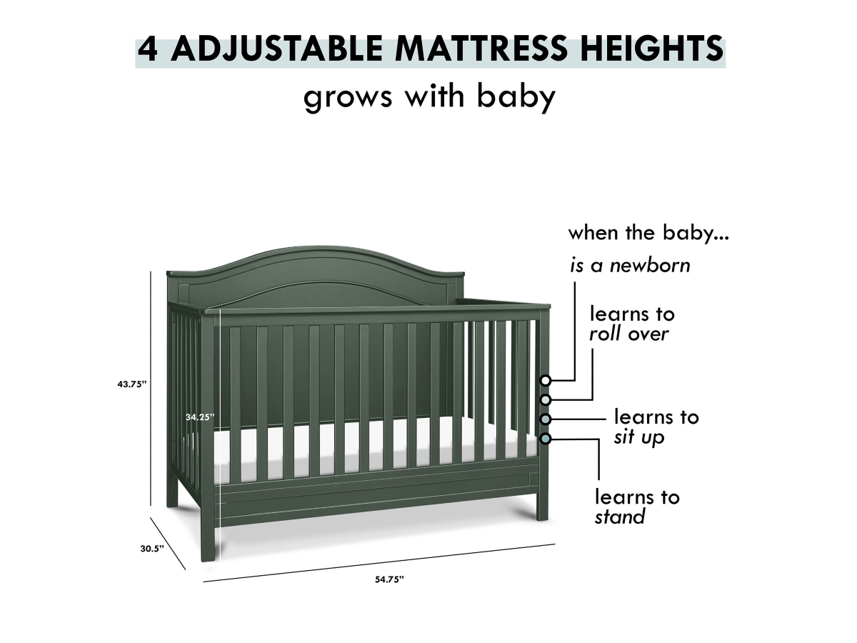 DaVinci Charlie 4 in 1 Convertible Crib Ashley