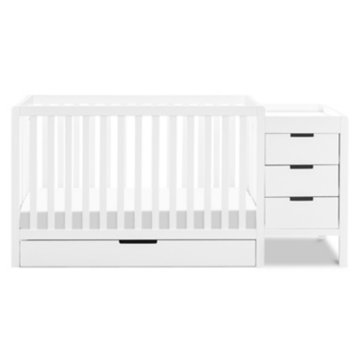 Carter's by Davinci Colby 4-in-1 Convertible Crib and Changer Combo, White, large