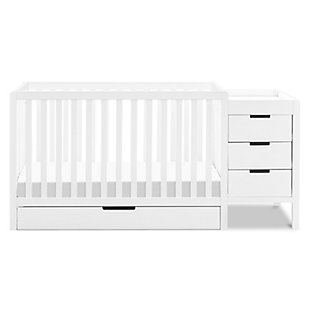 Carter's by Davinci Colby 4-in-1 Convertible Crib and Changer Combo, White, large