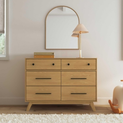 DaVinci Otto 6-Drawer Dresser, Honey