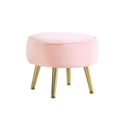 Alana Velvet Kids Stool, , large