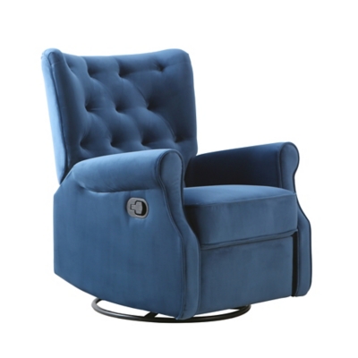 Ashley furniture blue deals recliner