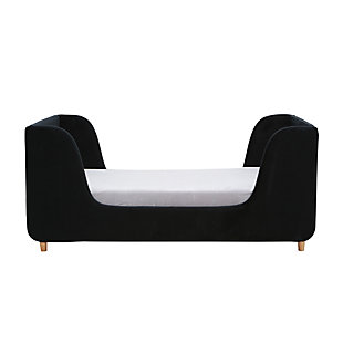 Bodhi Upholstery Toddler Bed, Black, rollover