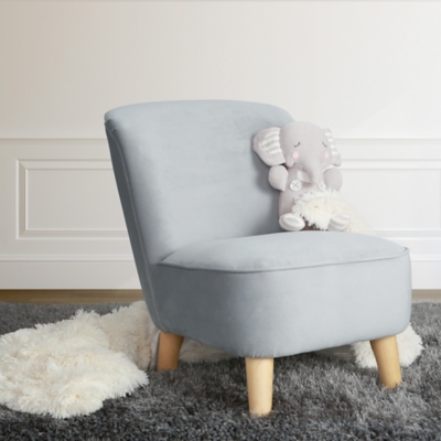 Velvet discount kids chair