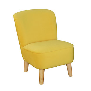 Juni Velvet Kids Chair, Butterscotch, large