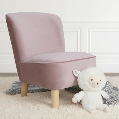 Juni Velvet Kids Chair, Lavender Mist, large