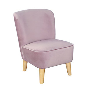 Juni Velvet Kids Chair, Lavender Mist, large
