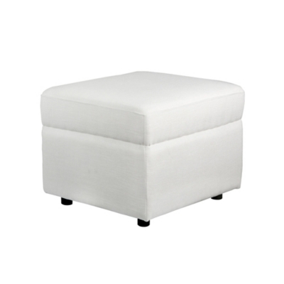 Soho Ottoman, White, large