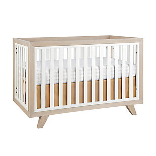 Wooster 3-in-1 Convertible Crib, Almond/White, rollover