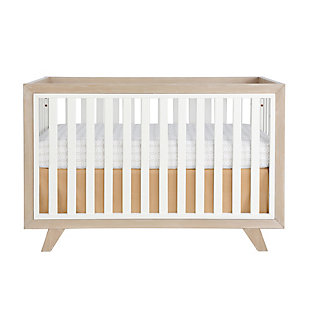 Wooster 3-in-1 Convertible Crib, Almond/White, large