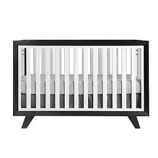 Wooster 3-in-1 Convertible Crib, Black/White, large