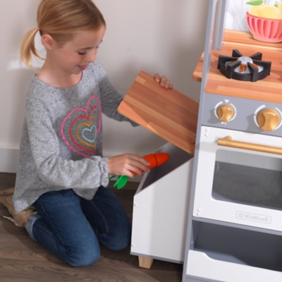 Terrace wooden store play kitchen