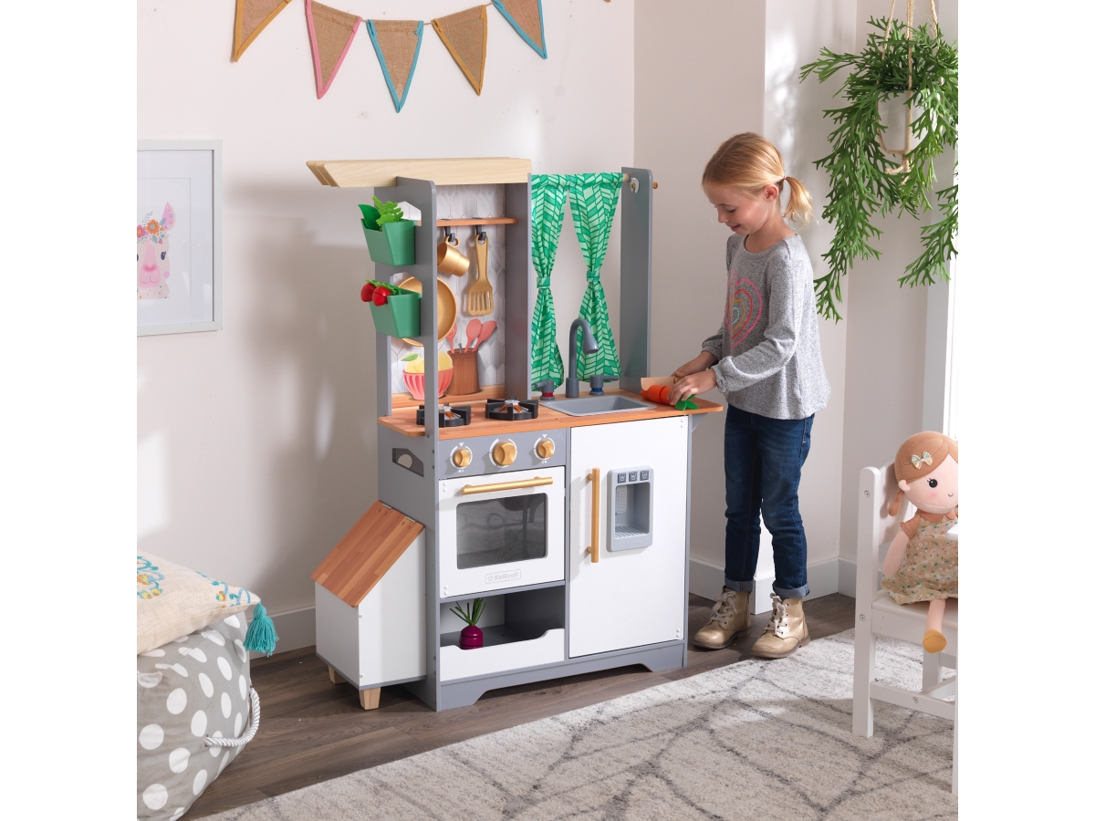 KidKraft Terrace Garden Wooden Play Kitchen | Ashley