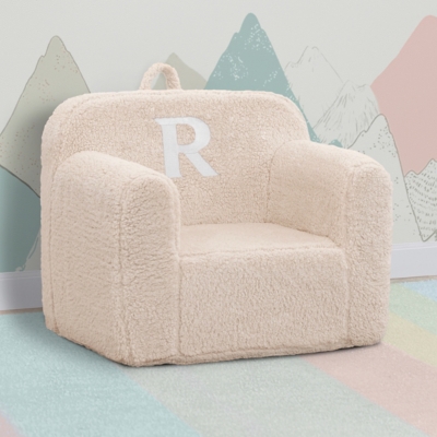 B600010764 Delta Children Monogram Cozee Sherpa Chai Letter R sku B600010764