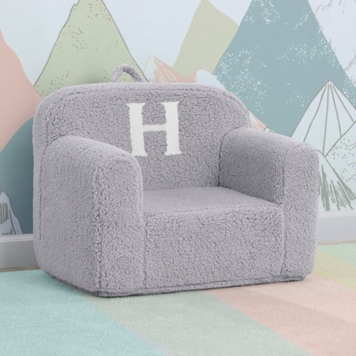 B600010773 Delta Children Monogram Cozee Sherpa Chair Letter  sku B600010773