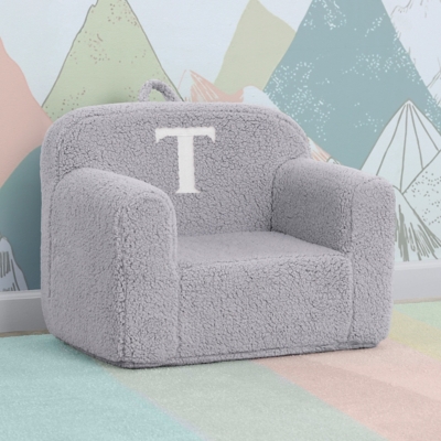 B600010788 Delta Children Monogram Cozee Sherpa Chair Letter  sku B600010788