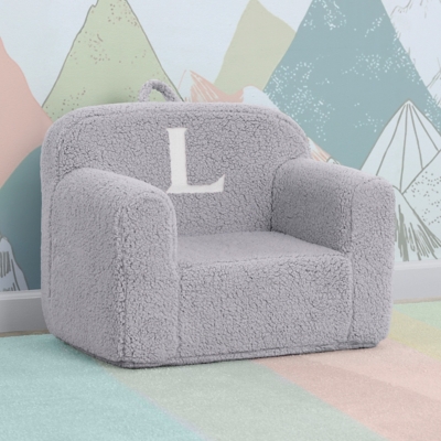 B600010793 Delta Children Monogram Cozee Sherpa Chairwith Let sku B600010793