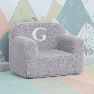 B600010811 Delta Children Monogram Cozee Sherpa Chair Letter  sku B600010811