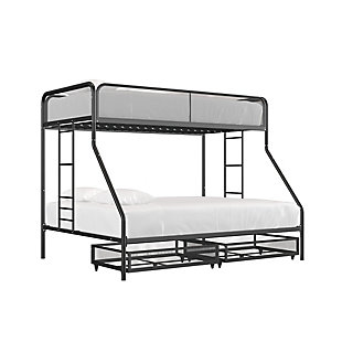 Atwater Living Cason Twin/Full Bunk Bed with Storage, , large