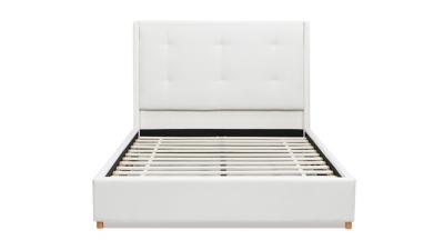 Jennifer Taylor Miramar King Cushion-Back Headboard Platform Bed Frame