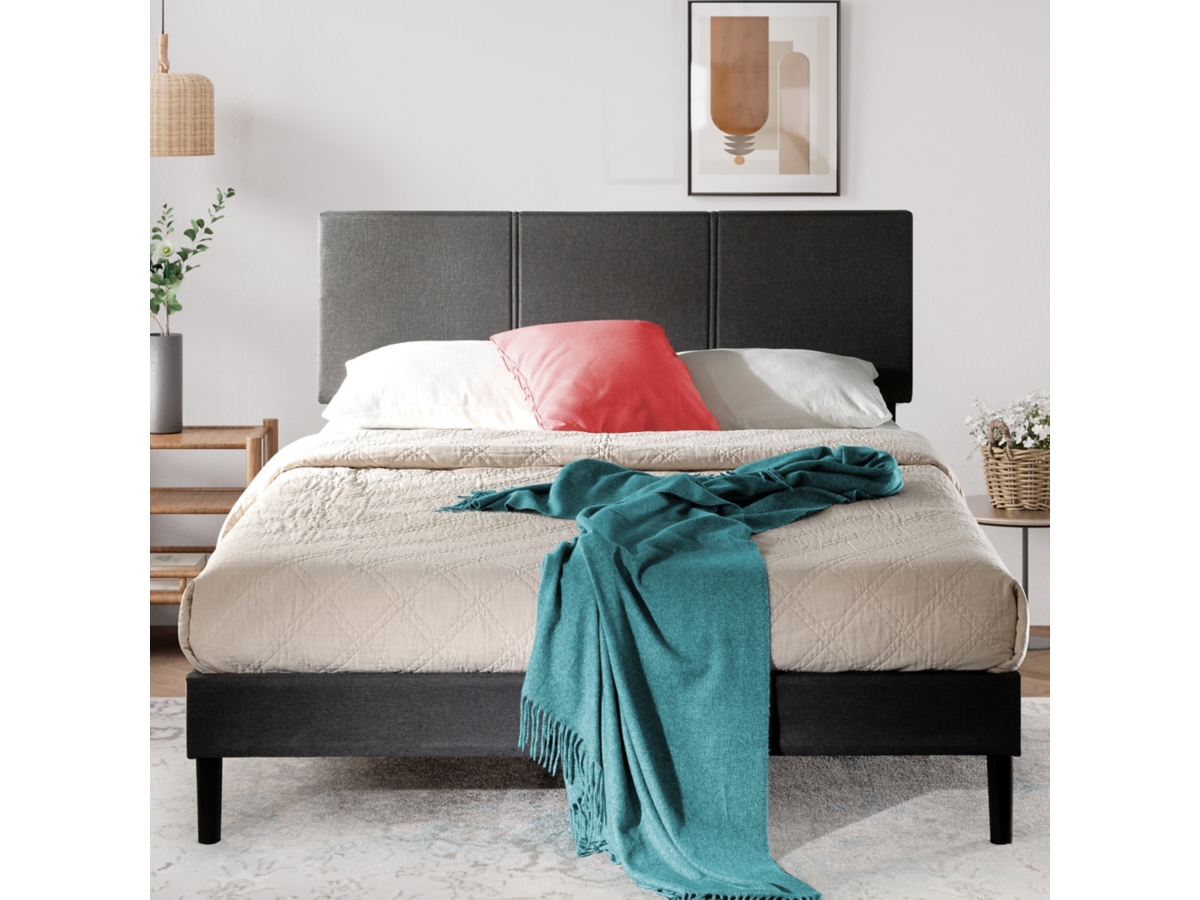 ZINUS Platform King Bed Frame with Split Headboard ZINUS Platform King Bed Frame with Split Headboard