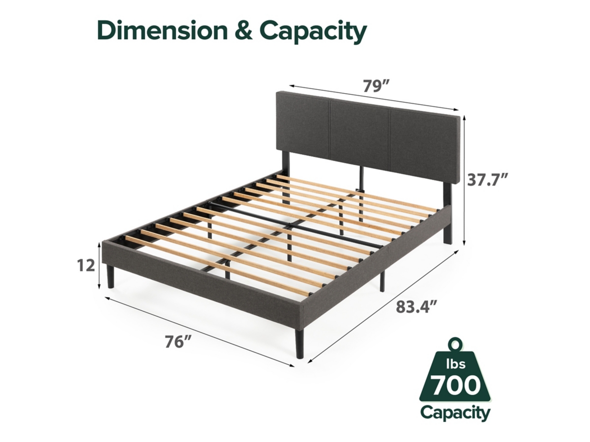 ZINUS Platform King Bed Frame with Split Headboard ZINUS Platform King Bed Frame with Split Headboard