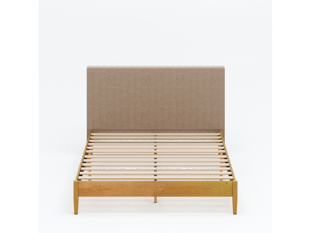 ୨୧はるページ ZINUS Platform Full Bed with Channel Tufted Headboard | Ashley