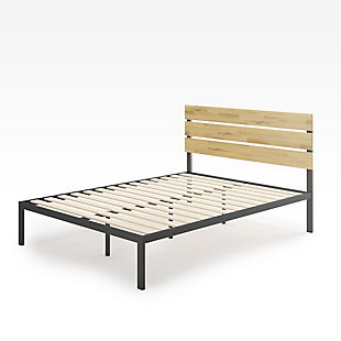 ZINUS Beckett Full Platform Bed Frame, Brown, large