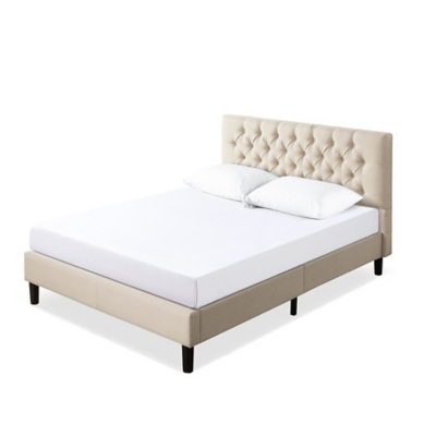 ZINUS Tufted Queen Platform Bed Frame - Thumbnail 4