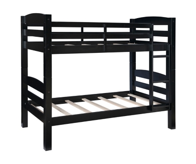 Linon Cale Black Bunk Bed, , large