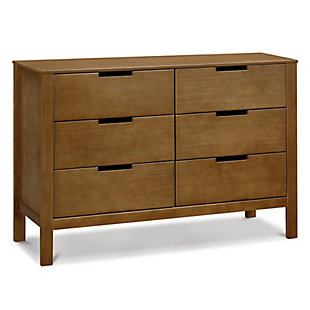 Carter's Colby 6-Drawer Dresser, Walnut, large