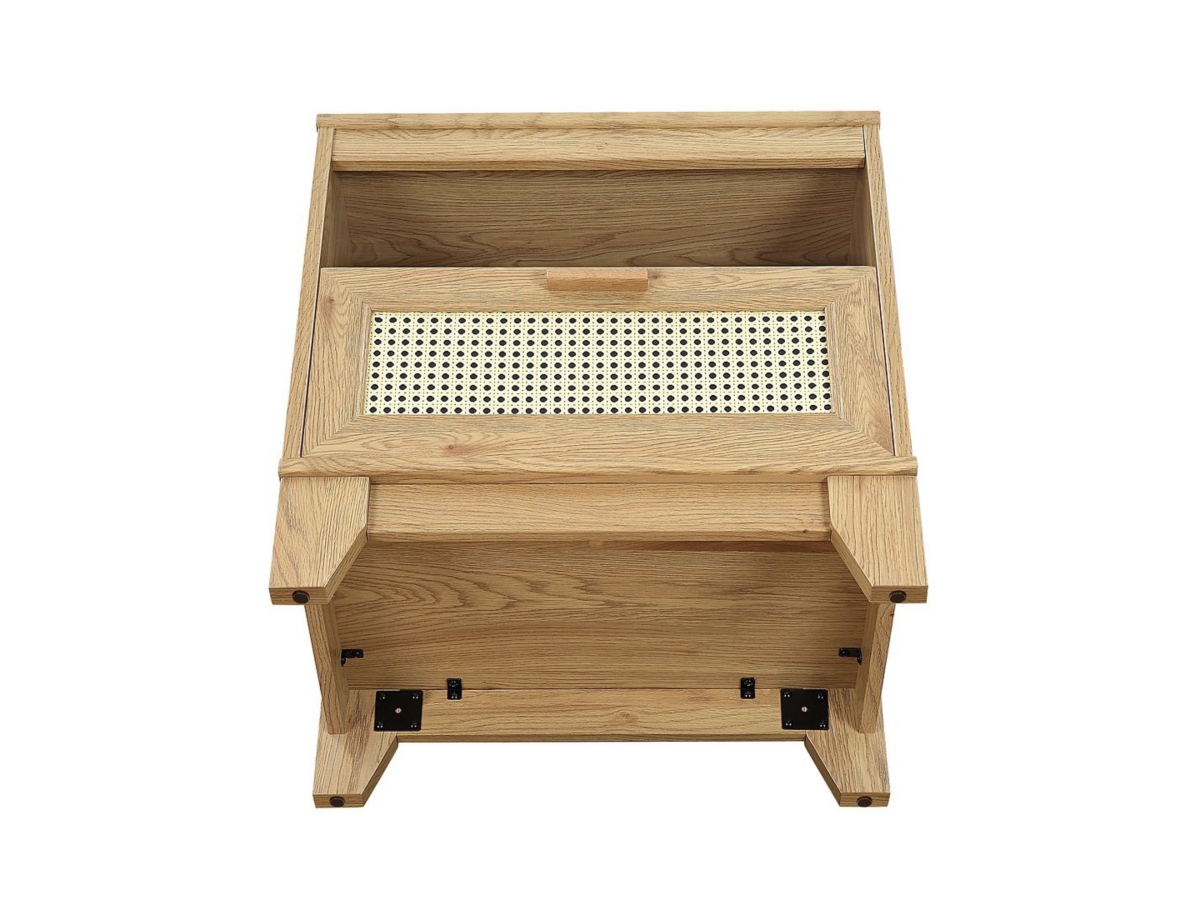 Manhattan Comfort Sheridan Cane 1-Drawer Nightstand | Ashley