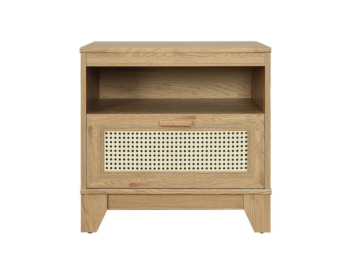 nanamomo1225② Manhattan Comfort Sheridan Cane 1-Drawer Nightstand | Ashley