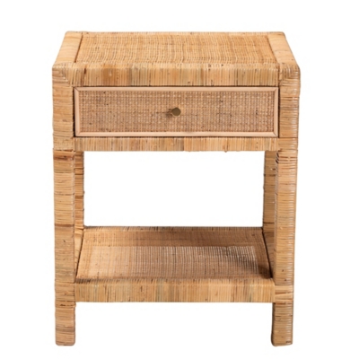 bali & pari Adelia Natural Rattan Nightstand, , large