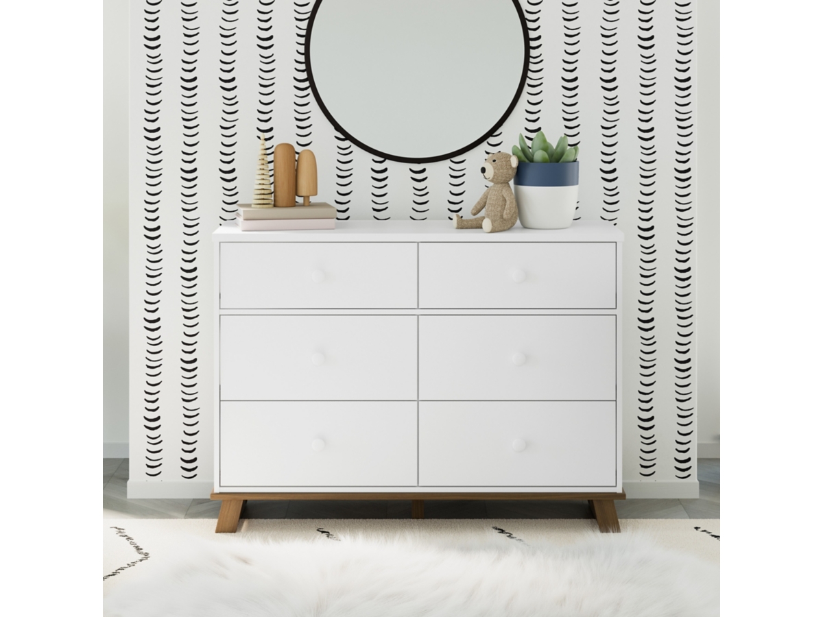 Bedroom Furniture Storkcraft Brookside 6-Drawer Dresser (White