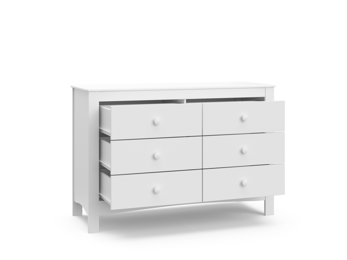 Graco Noah 6 Drawer Double Dresser - White