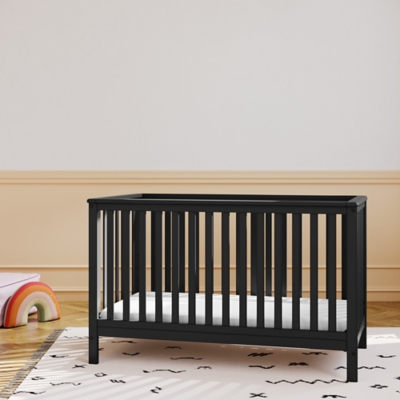 Storkcraft Hillcrest 4-in-1 Convertible Crib, Black