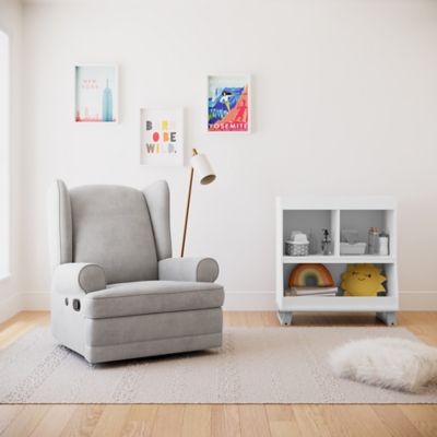うに　LOVE+ SERENITY Storkcraft Serenity Steel Wingback Upholstered Recline