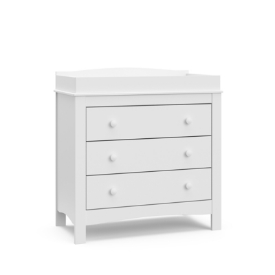 Graco Noah 3 Drawer Chest with Changing Topper, White, large