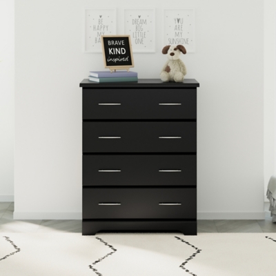 Storkcraft Brookside 4 Drawer Dresser, Black