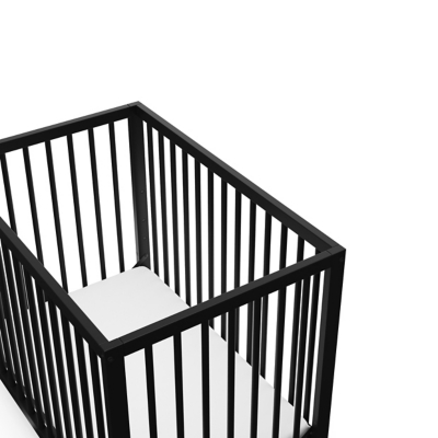 Graco Teddi 4-in-1 Convertible Mini Crib, Black