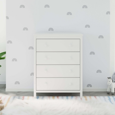 Storkcraft Alpine 4 Drawer Dresser, White