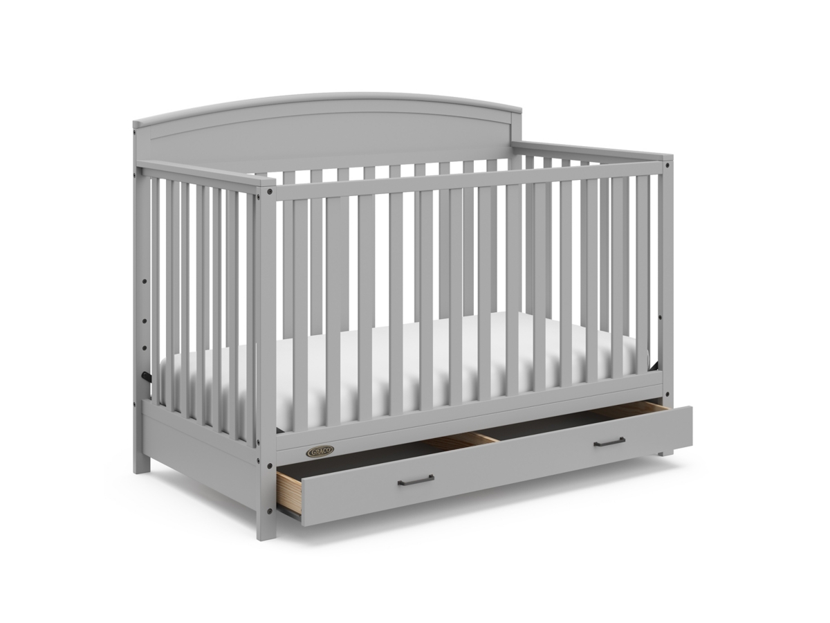 Pebble gray crib online