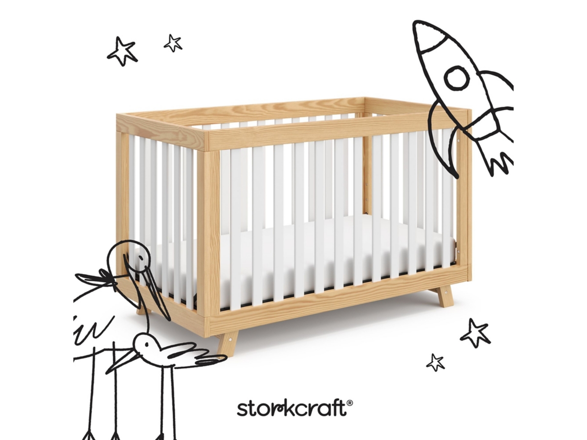 Storkcraft Beckett 3-in-1 Convertible Crib Ashley