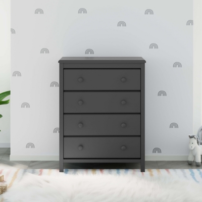 Storkcraft Alpine 4 Drawer Dresser, Gray